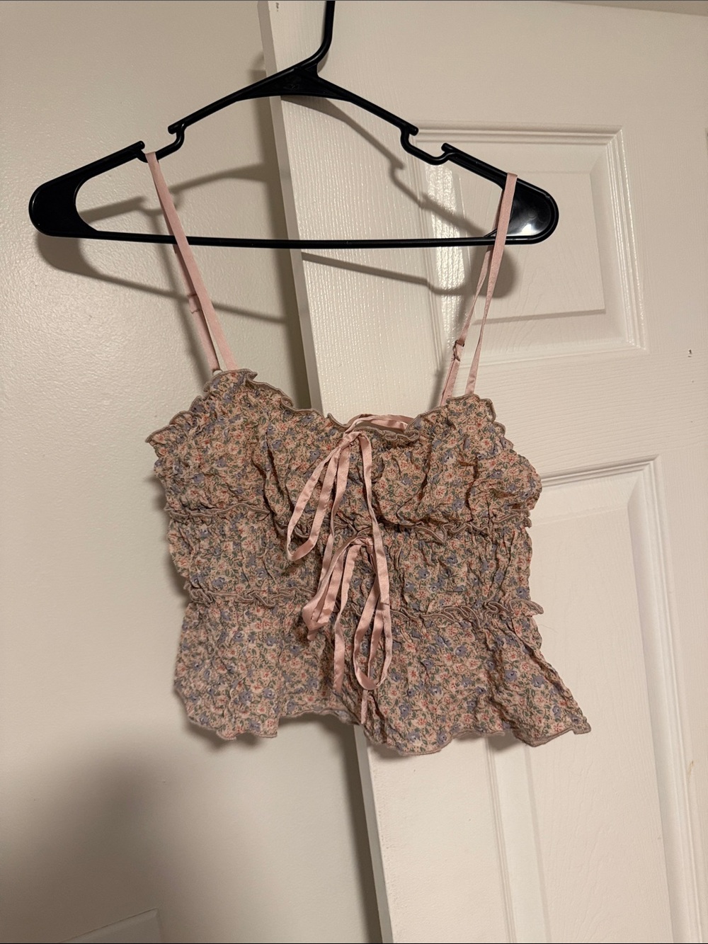 NWOT Floral Smocked Cami Tank Top - Pink